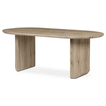   Masă de dining 200×100 cm, MDF, Stejar San Remo. HT-W1578 SRE