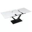 Masa extensibilă 140–180×85 cm, MDF, alb. HT-W1630 WT