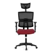 Scaun de birou roșu, cu plasă și mecanism de balans. KA-B1025 BOR