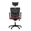 Scaun de birou roșu, cu plasă și mecanism de balans. KA-B1025 BOR