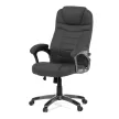 Scaun de birou rotativ cu tapițerie textilă neagră, mecanism balans, KA-C713 BK2
