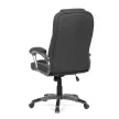 Scaun de birou rotativ cu tapițerie textilă neagră, mecanism balans, KA-C713 BK2