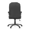 Scaun de birou rotativ cu tapițerie textilă neagră, mecanism balans, KA-C713 BK2