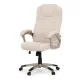 Scaun de birou executiv bej cu mecanism de balans. KA-C713 CRM2