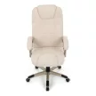 Scaun de birou executiv bej cu mecanism de balans. KA-C713 CRM2