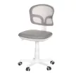Scaun rotativ pentru copii, plasă gri, reglabil pe înălțime. KA-C801 GREY