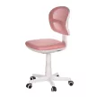 Scaun rotativ pentru copii, plasă roz, reglabil pe înălțime. KA-C801 PINK