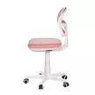 Scaun rotativ pentru copii, plasă roz, reglabil pe înălțime. KA-C801 PINK