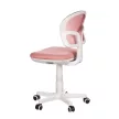 Scaun rotativ pentru copii, plasă roz, reglabil pe înălțime. KA-C801 PINK