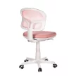 Scaun rotativ pentru copii, plasă roz, reglabil pe înălțime. KA-C801 PINK