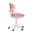 Scaun rotativ pentru copii, plasă roz, reglabil pe înălțime. KA-C801 PINK