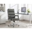 Scaun de birou cu piele ecologică gri. KA-D8104 GREY