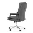 Scaun de birou cu piele ecologică gri. KA-D8104 GREY