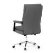 Scaun de birou cu piele ecologică gri. KA-D8104 GREY