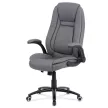 Scaun directorial piele eco gri, cu mecanism de balans. KA-G301 GREY