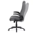 Scaun directorial piele eco gri, cu mecanism de balans. KA-G301 GREY