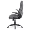 Scaun directorial piele eco gri, cu mecanism de balans. KA-G301 GREY