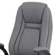 Scaun directorial piele eco gri, cu mecanism de balans. KA-G301 GREY