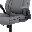 Scaun directorial piele eco gri, cu mecanism de balans. KA-G301 GREY