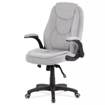   Scaun de birou managerial, material textil argintiu, mecanism sincron. KA-G303 SIL2