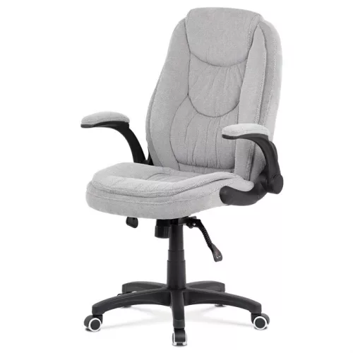 Scaun de birou managerial, material textil argintiu, mecanism sincron. KA-G303 SIL2