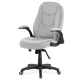 Scaun de birou managerial, material textil argintiu, mecanism sincron. KA-G303 SIL2