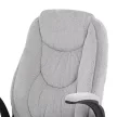 Scaun de birou managerial, material textil argintiu, mecanism sincron. KA-G303 SIL2