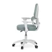 Scaun rotativ pentru copii, cu plasă verde și reglare pe înălțime. KA-K1063 GRN