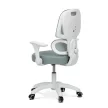 Scaun rotativ pentru copii, cu plasă verde și reglare pe înălțime. KA-K1063 GRN