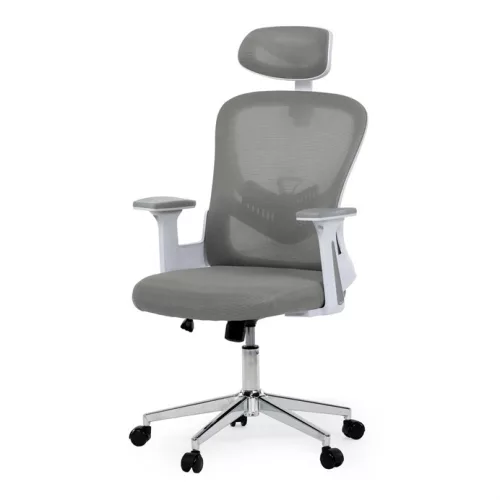 Scaun de birou cu mecanism balans, tapițerie gri. KA-K2031 GREY
