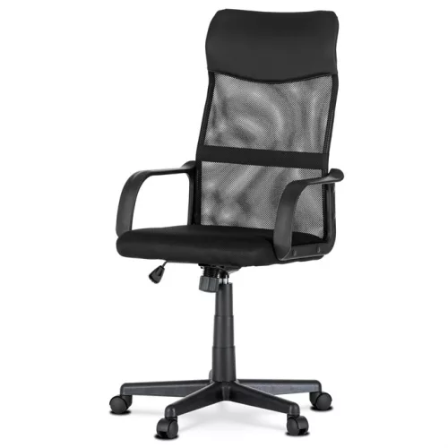 Scaun de birou cu plasă neagră, mecanism balans. KA-L601 BK