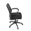 Scaun de birou cu plasă neagră, mecanism balans. KA-S3015 BK