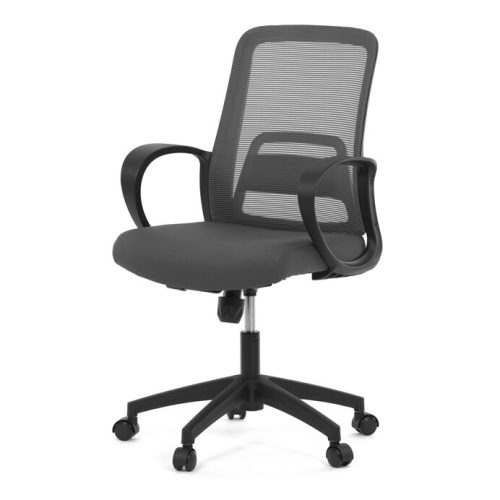 Scaun de birou cu plasă gri, mecanism de balans. KA-S3015 GREY