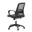 Scaun de birou cu plasă gri, mecanism de balans. KA-S3015 GREY