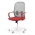 Scaun rotativ cu material textil roșu. KA-S425 RED