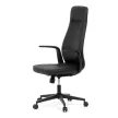 Scaun managerial din piele ecologică neagră, cu mecanism balans. KA-T8325 BK