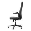 Scaun managerial din piele ecologică neagră, cu mecanism balans. KA-T8325 BK