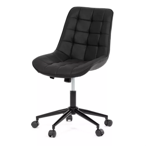 Scaun rotativ cu reglare pe înălțime, tapițerie neagră. KA-V3120 BK3
