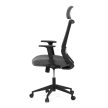 Scaun de birou cu plasă neagră, mecanism sincron. KA-V3329 BK