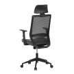Scaun de birou cu plasă neagră, mecanism sincron. KA-V3329 BK
