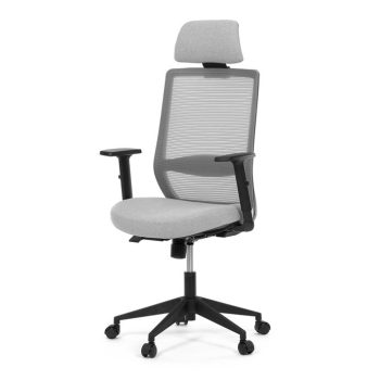   Scaun de birou cu plasă gri, mecanism sincron. KA-V3329 GREY