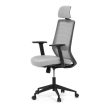 Scaun de birou cu plasă gri, mecanism sincron. KA-V3329 GREY
