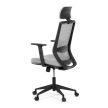Scaun de birou cu plasă gri, mecanism sincron. KA-V3329 GREY