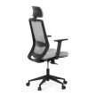 Scaun de birou cu plasă gri, mecanism sincron. KA-V3329 GREY