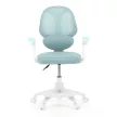 Scaun de birou rotativ Junior cu tapițerie mesh albastră KA-W8008 BLUE