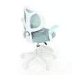 Scaun de birou rotativ Junior cu tapițerie mesh albastră KA-W8008 BLUE