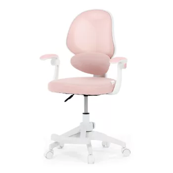   Scaun de birou rotativ Junior cu tapițerie mesh roz KA-W8008 BLUE