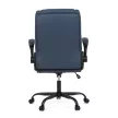 Scaun de birou din piele ecologică albastră, cu mecanism balans. KA-Y344 BLUE