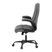 Scaun de birou cu mecanism balans, piele ecologică gri. KA-Y344 GREY