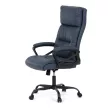 Scaun de birou cu mecanism balans, piele ecologică albastră. KA-Y346 BLUE